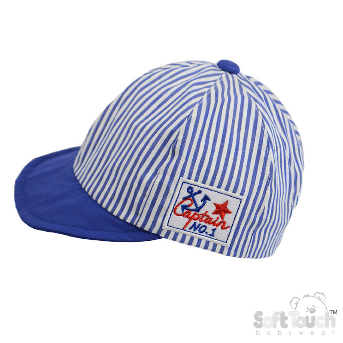 Navy White Pinstripe Baseball Cap 0 24M