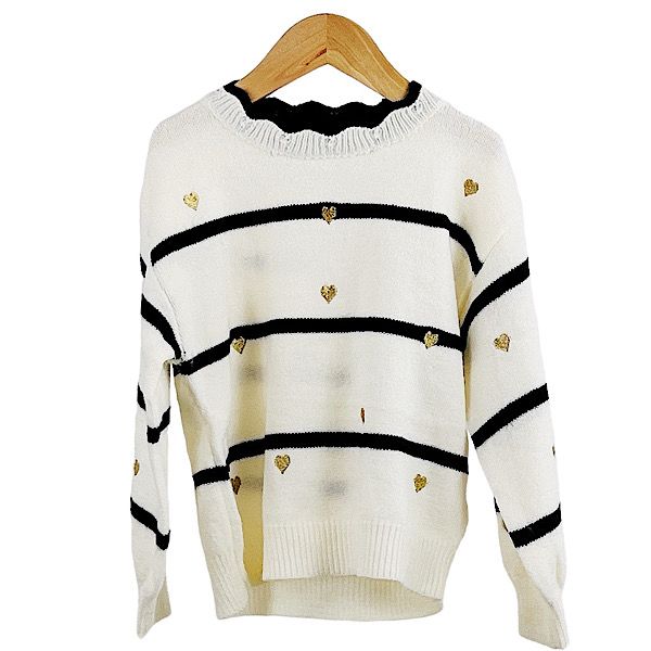 Glitter stripe jumper hotsell