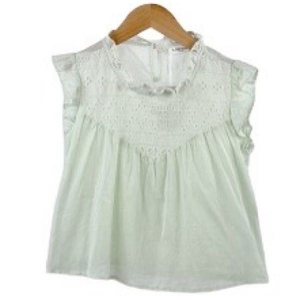 Mint Broderie Anglaise Top 4-14