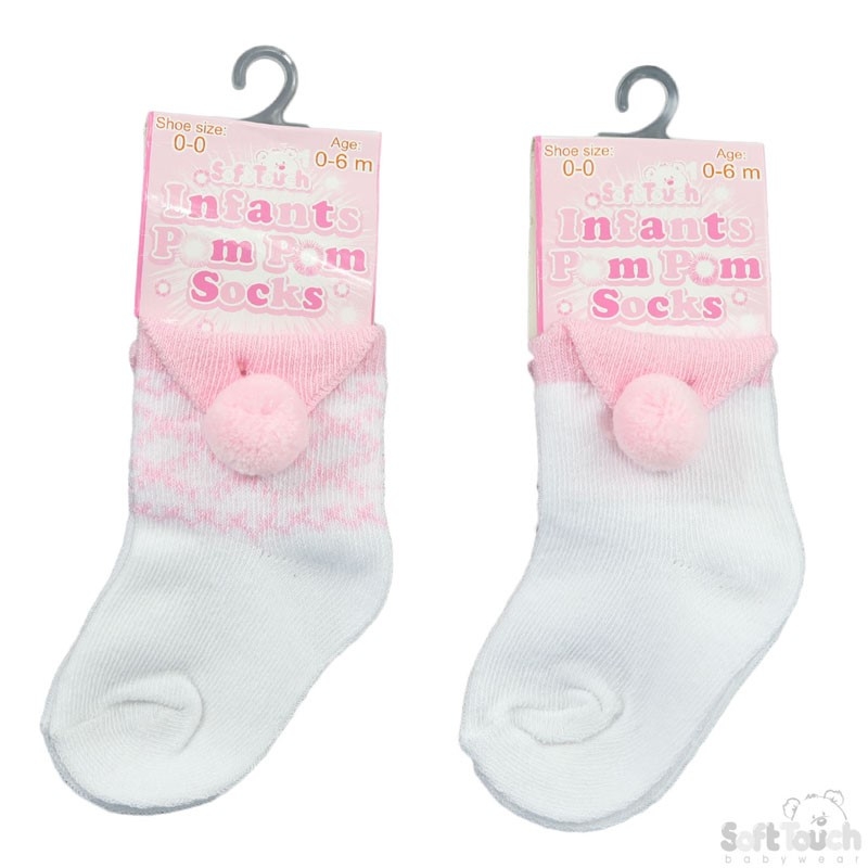 Baby girl pom pom sales socks