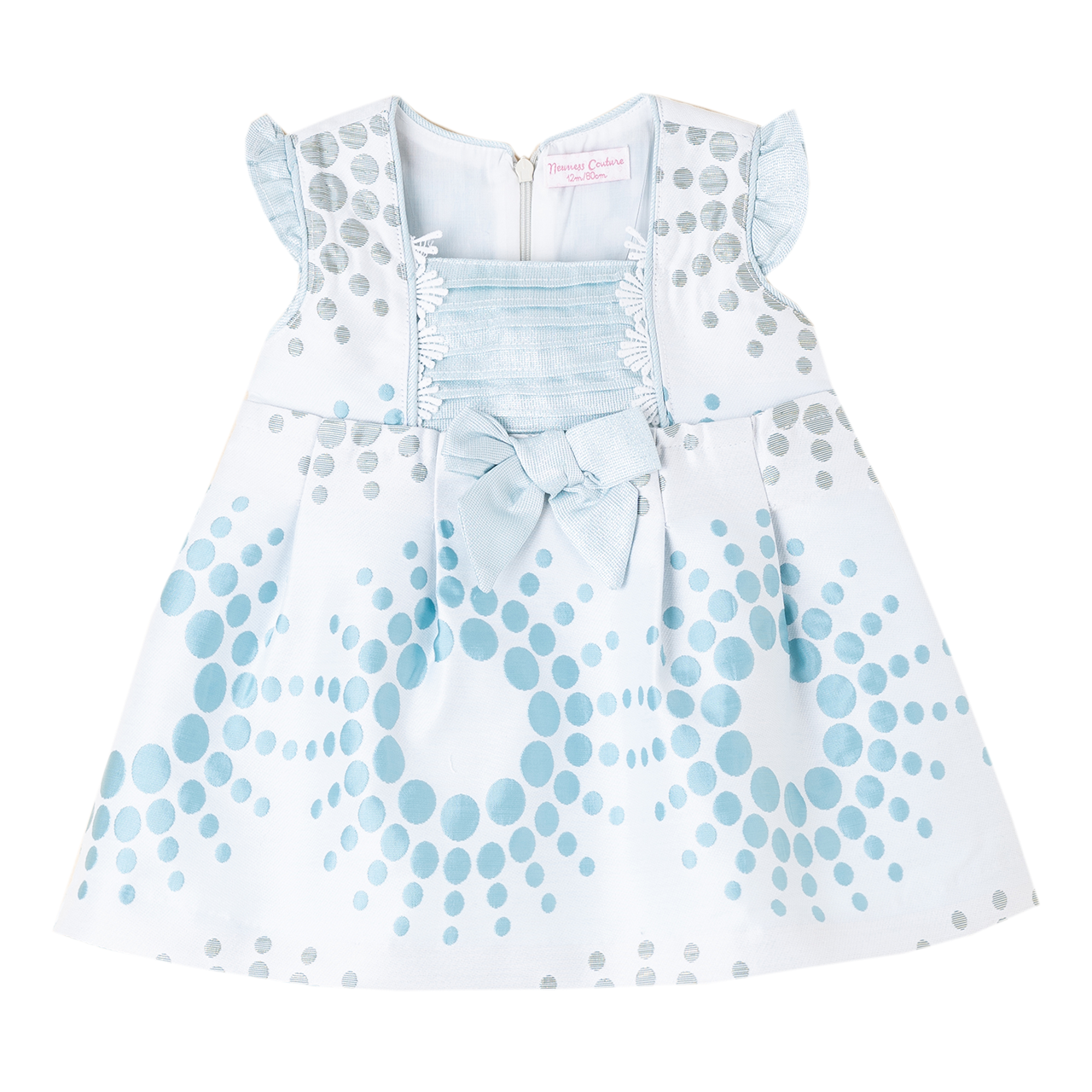 dotted-pleated-front-ruffle-sleeve-dress-6-30m